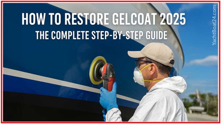 Worker restoring gelcoat using orbital polisher for how to restore gelcoat guide 2025